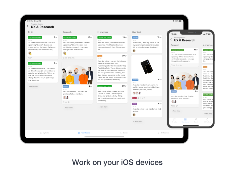 screenshot of Scrum Mate